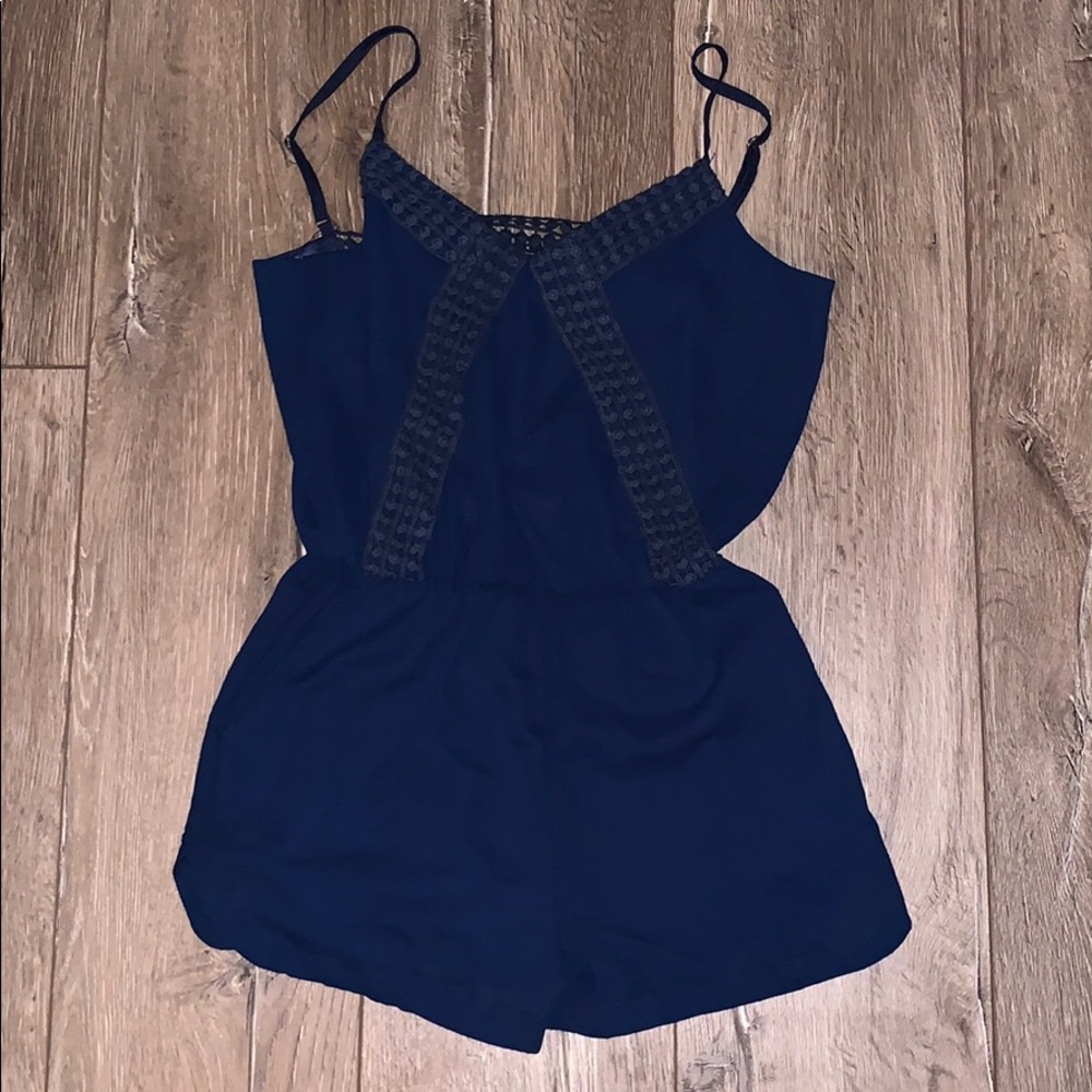 Navy blue romper